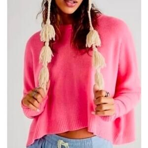 Free People S Cashmere Pink Venice Sweater